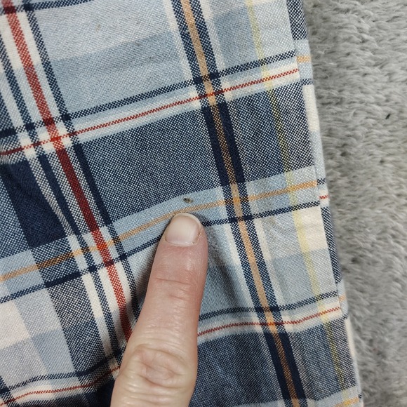 VTG Y2K‎ Tommy Hilfiger Pants Women 12 Skater Mid Rise Straight Leg Golf PlaiD - Picture 6 of 11